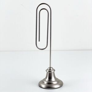 Pottery Barn Large Oversized paper clip note bill receipt Letter holder